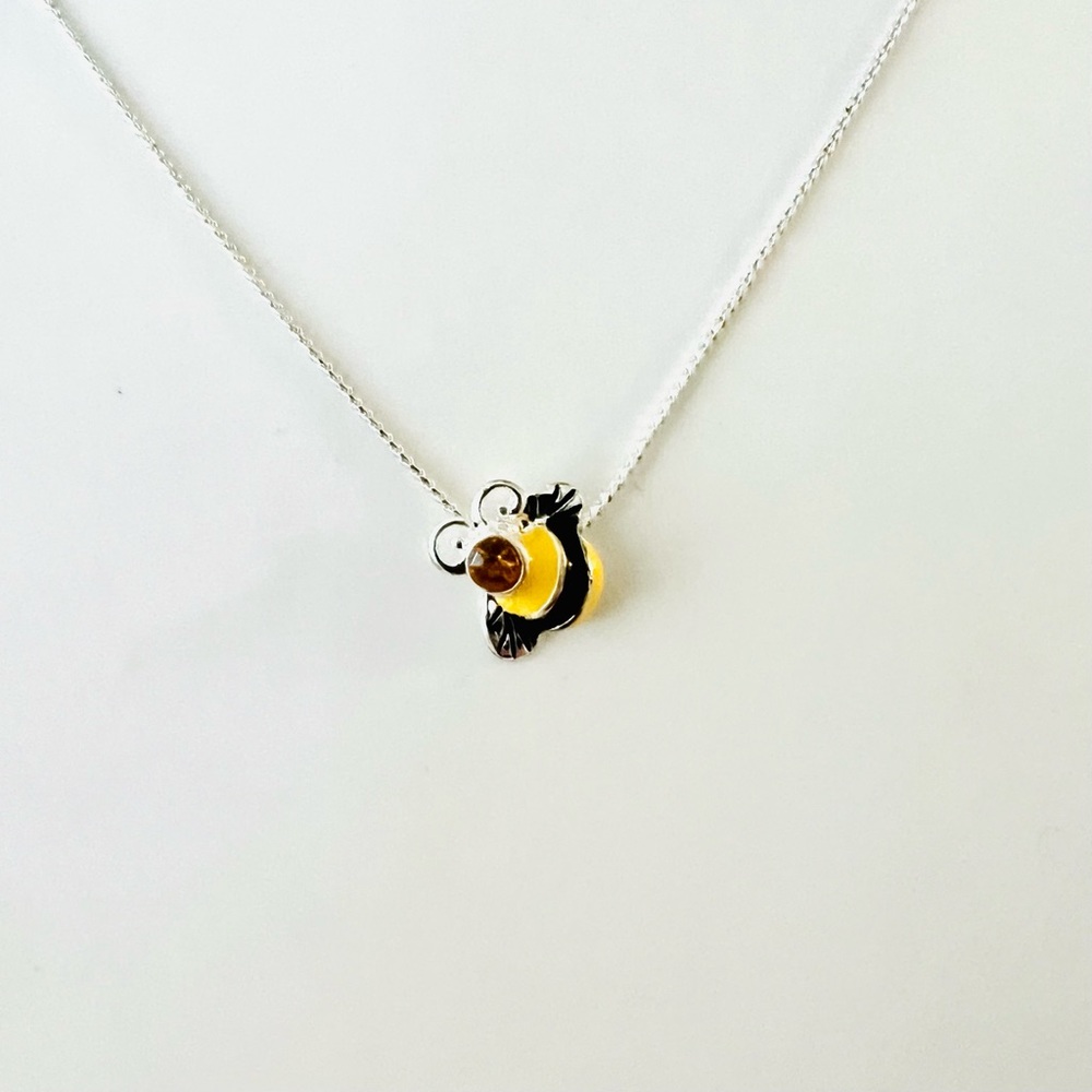 Bee Silver Necklace